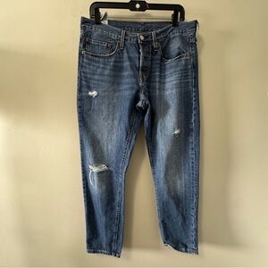 Levi's 501 Blue Ankle Jeans size 30